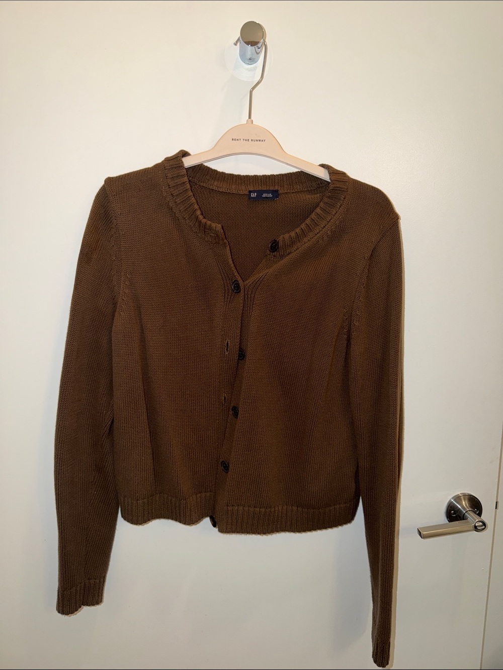 GAP Brown Button-Front Knit Cardigan - Picture 2 of 4